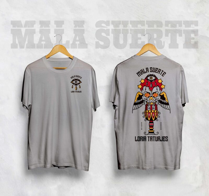 T shirt Skull Loria Tattoo