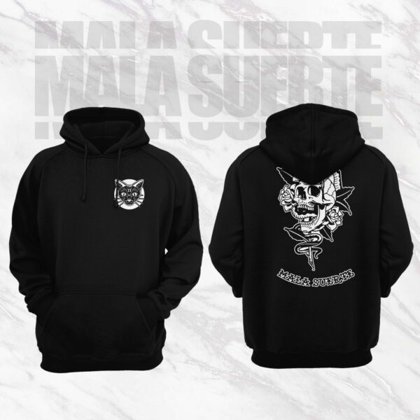 Hoodie Black Snake Skull