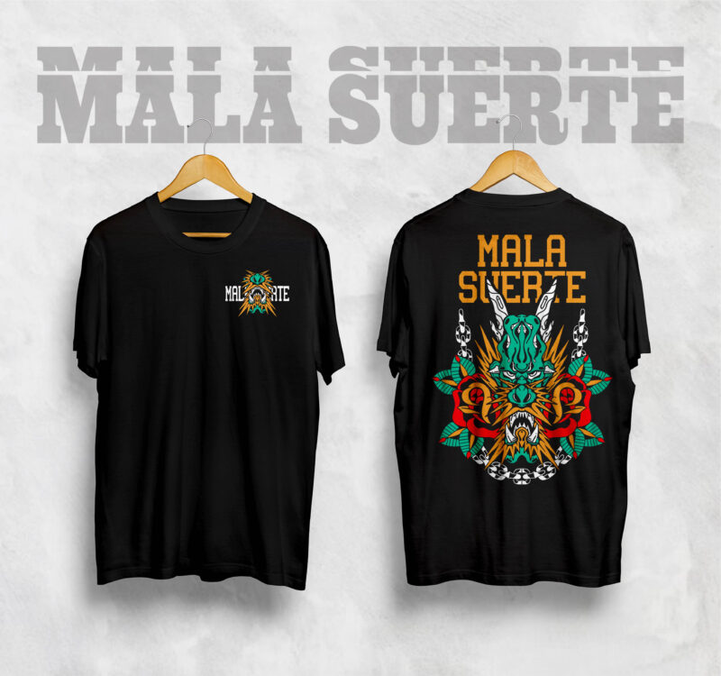 T shirt Dragon Roses
