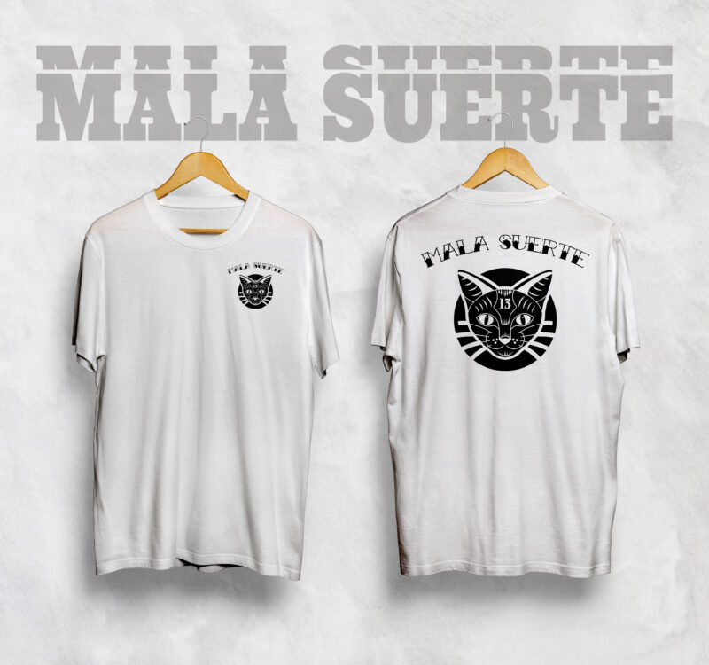 T Shirt Mala Suerte - Imagen 2