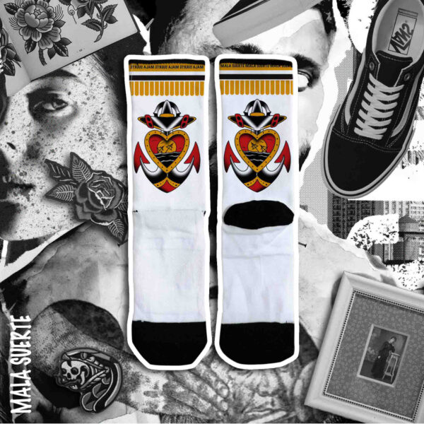 Socks Heart Rose