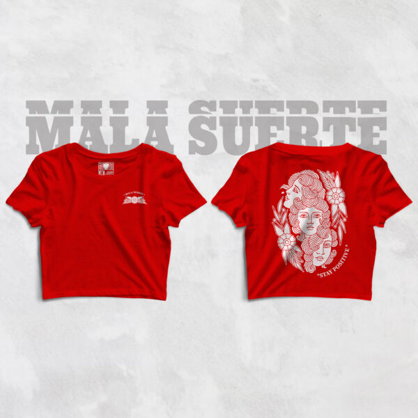 Crop Top Rojo Stay Positive