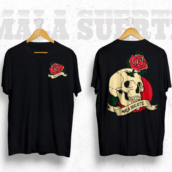 T shirt Skull Rose