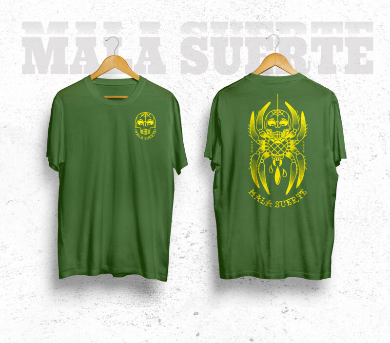 T shirt Spider Skull