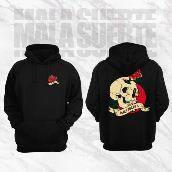 Hoodie Skull Rose