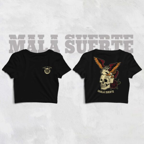 Crop Top Eagle Skull